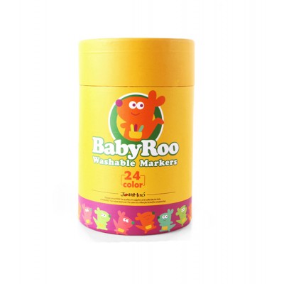 Joan Miro Baby Roo Washable Markers Set  ปากกามาร์คเกอร์ไร้สารพิษ 24 สี